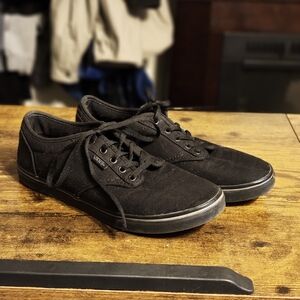 Vans Women All-Black Canvas Sneakers
